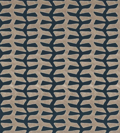 Verdi Applique Fabric - Blue - Zoffany