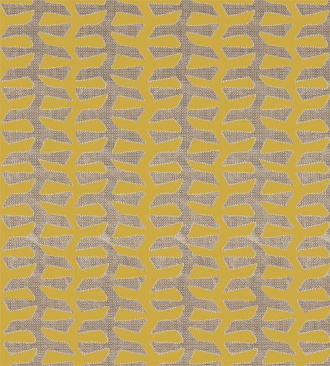 Verdi Applique Fabric - Gold - Zoffany