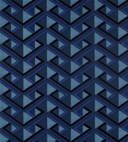 Kuba Fabric - Blue - Zoffany