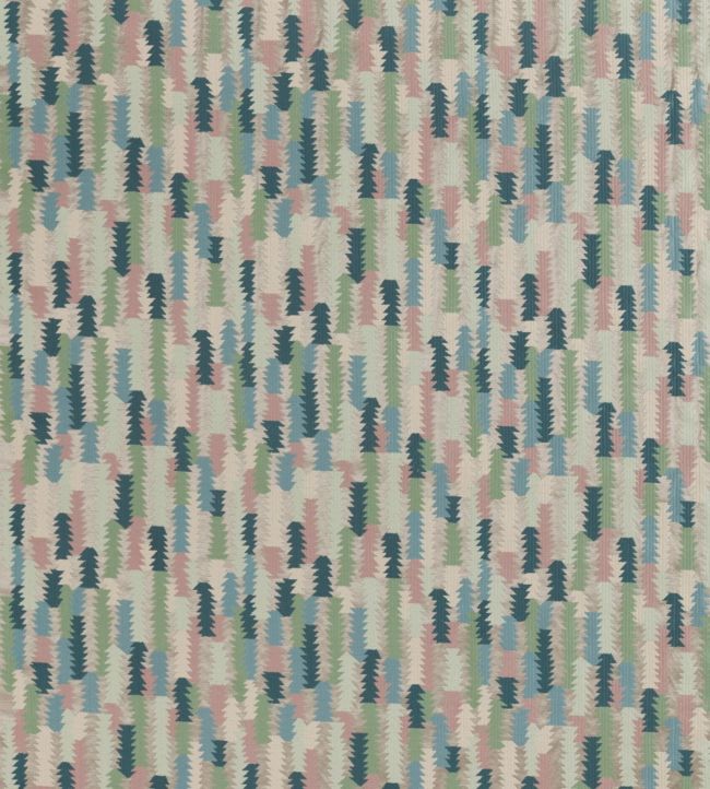 Cosmati Embroidery Fabric - Multicolor - Zoffany