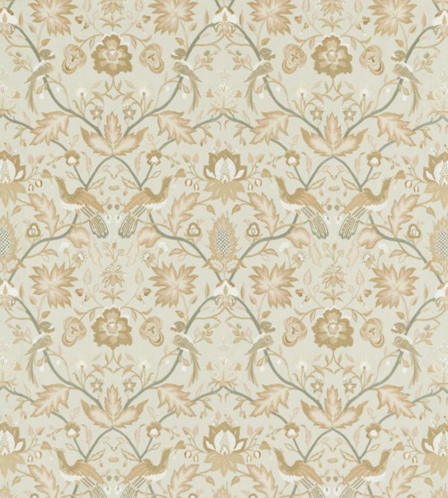 Oiseaux De Paradis Fabric - Sand - Zoffany