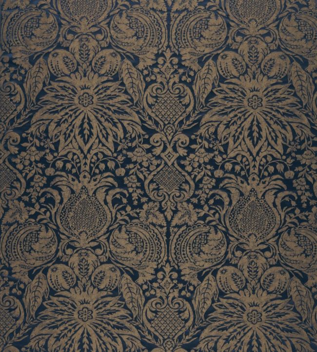 Mitford Weave Fabric - Blue - Zoffany