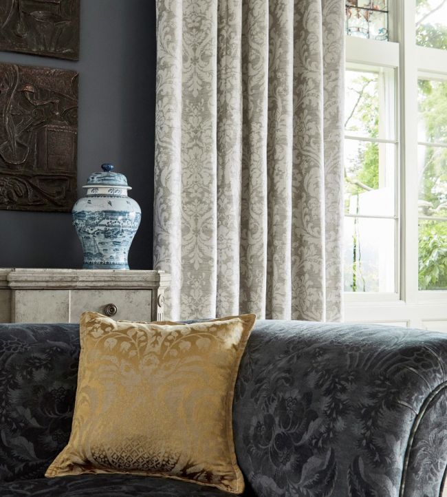 Tours Weave Fabric - White - Zoffany