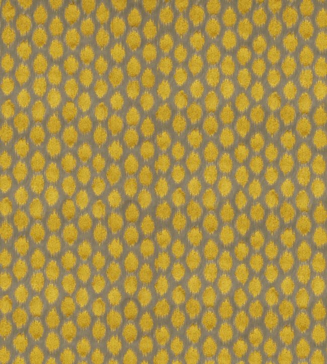 Ikat Spot Fabric - Yellow - Zoffany