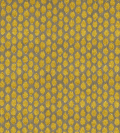 Ikat Spot Fabric - Yellow - Zoffany