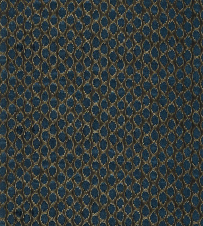 Ikat Spot Fabric - Teal - Zoffany