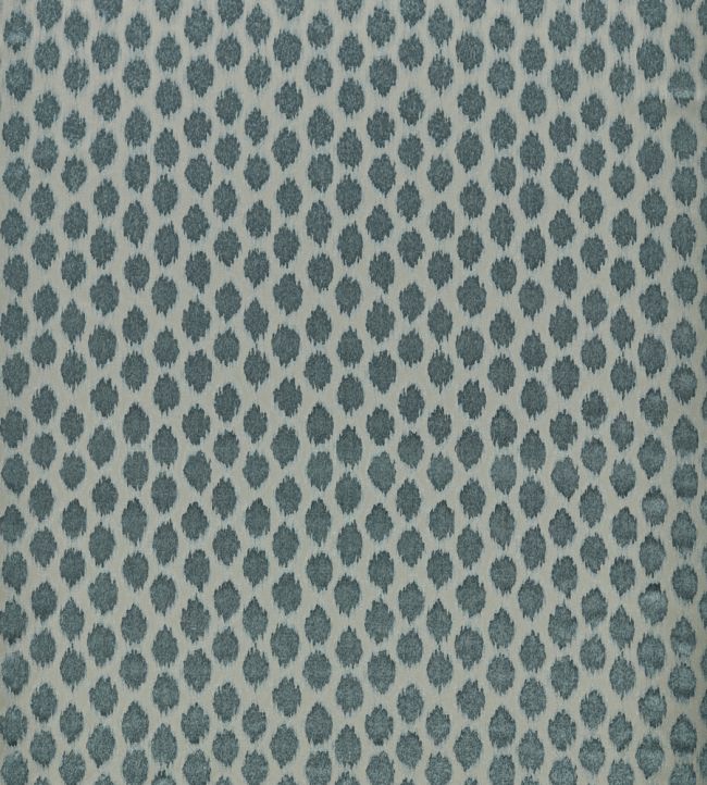 Ikat Spot Fabric - Blue - Zoffany