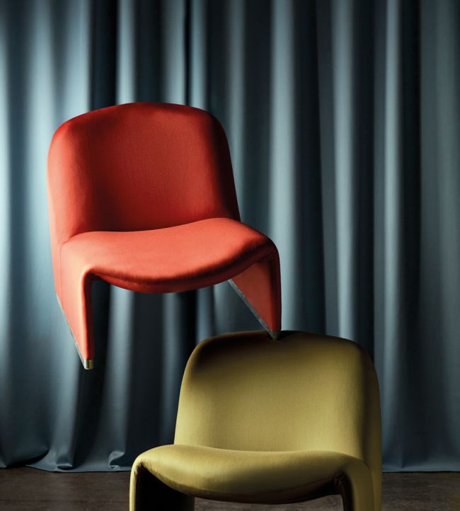 Wool Satin Fabric - Multicolor - Zoffany