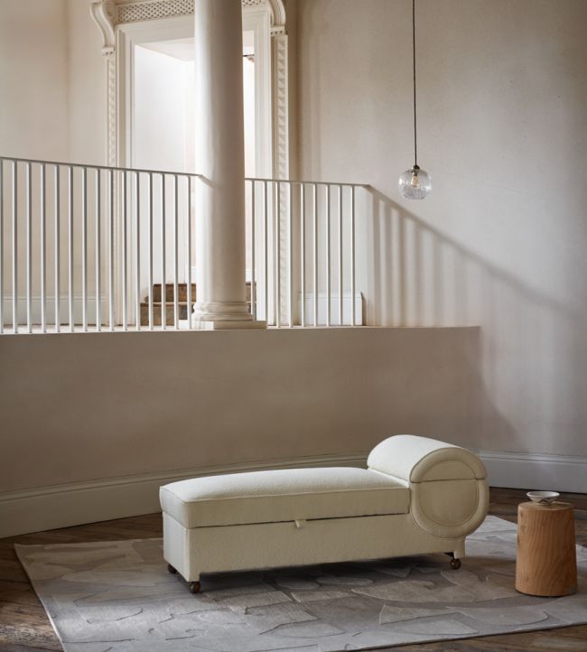 Boucle Fabric - White - Zoffany