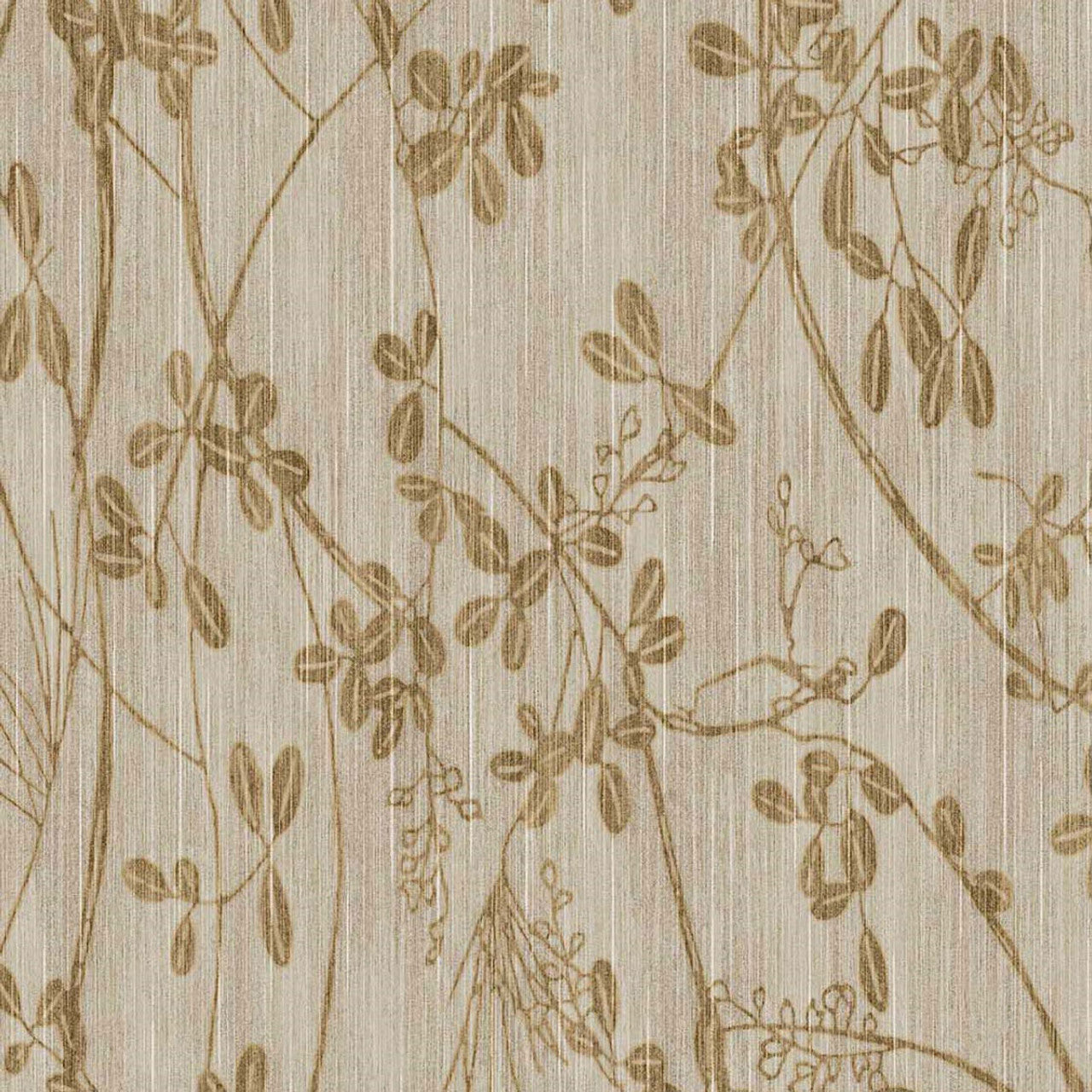 333402 - Botanical Trail Emerald Wallpaper - Yellow / Ochre - Eijffinger