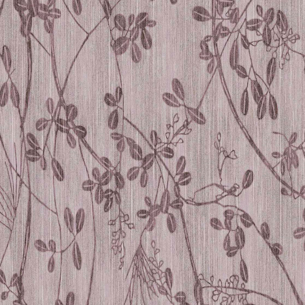 333403 - Botanical Trail Emerald Wallpaper - Purple / Lilac - Eijffinger
