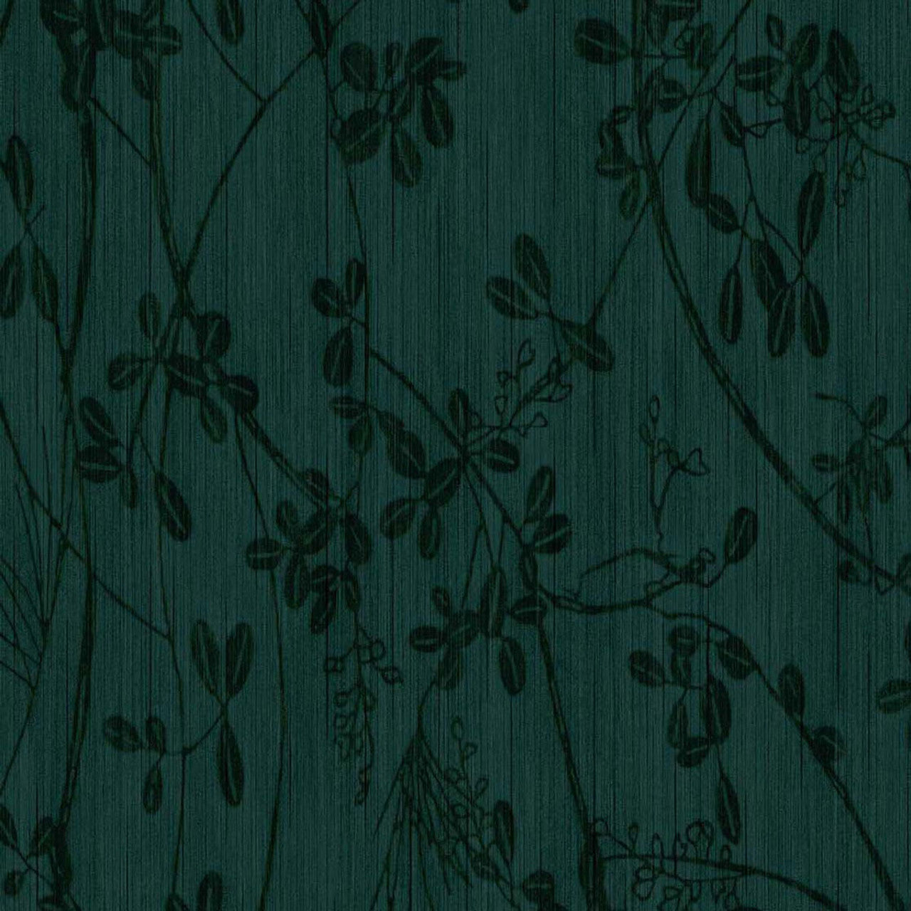 333405 - Botanical Trail Emerald Wallpaper - Dark Green - Eijffinger