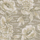 333412 - Rustic Floral Emerald Wallpaper - Khaki - Eijffinger