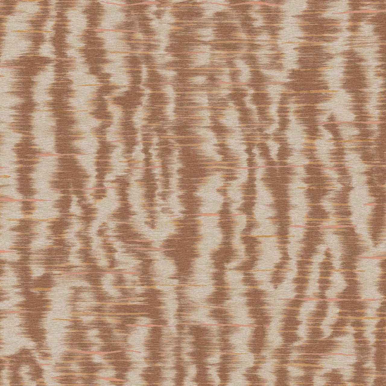 333442 - Liquid Wave Emerald Wallpaper - Terracotta - Eijffinger