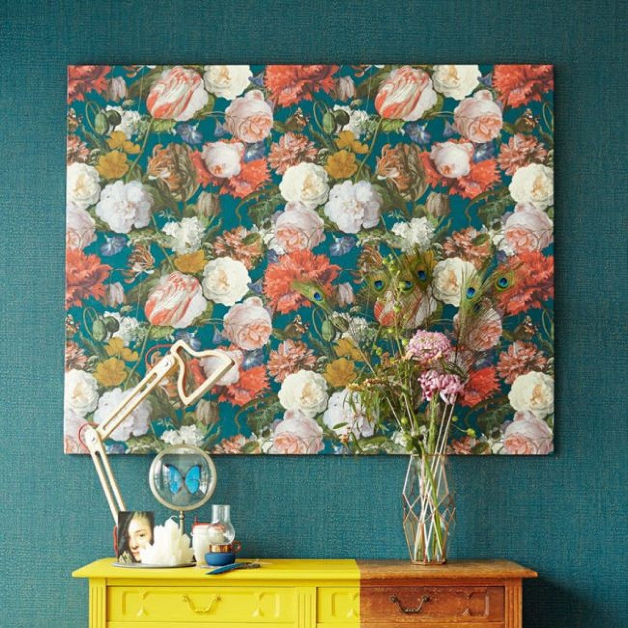 358002 - Flower Show Masterpiece Wallpaper - Multi / Green - Eijffinger