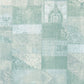 358033 - Patchwork Shabby Chic Masterpiece Wallpaper - Duck Egg - Eijffinger