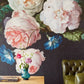 358113 - Flower Crown Masterpiece Mural Wallpaper - Black - Eijffinger