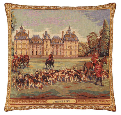 Chateau Cheverny Tapestry Cushion with Feather Filler 