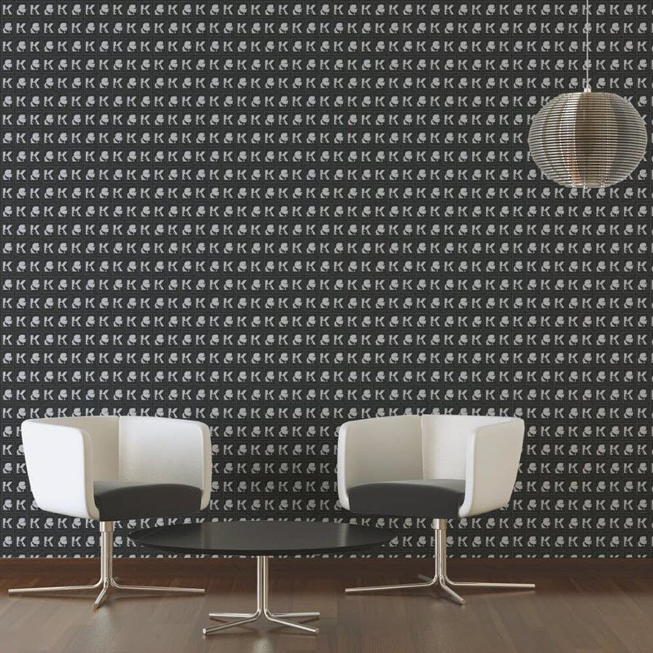 37842-3 - Kameo Wallpaper - Black - Karl Lagerfield