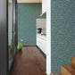 37843-6 - Ikonik Wallpaper - Teal - Karl Lagerfield
