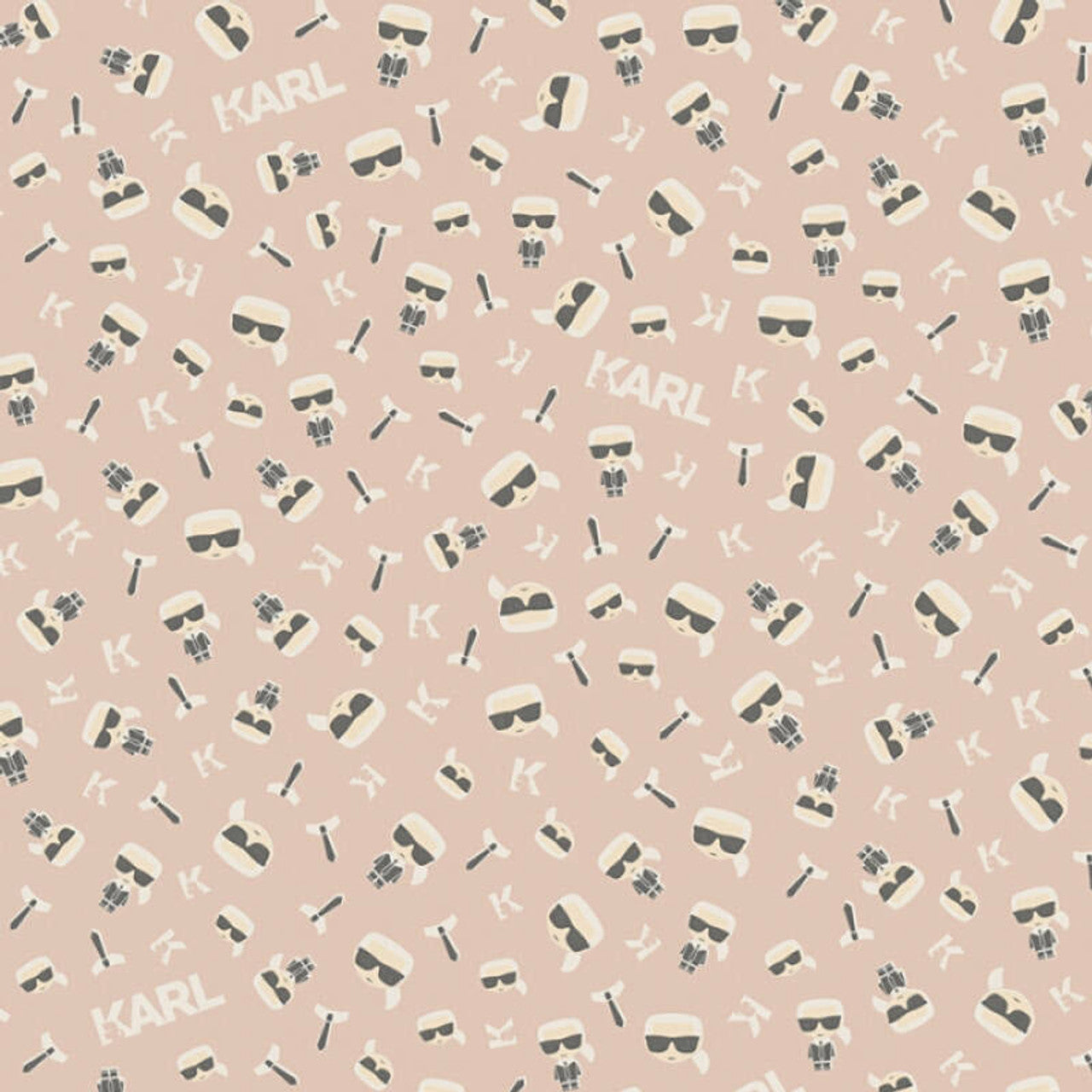 37843-8 - Ikonik Wallpaper - Blush - Karl Lagerfield