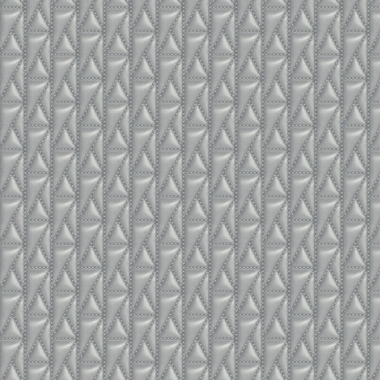 37844-3 - Kuilted Wallpaper - Grey - Karl Lagerfield