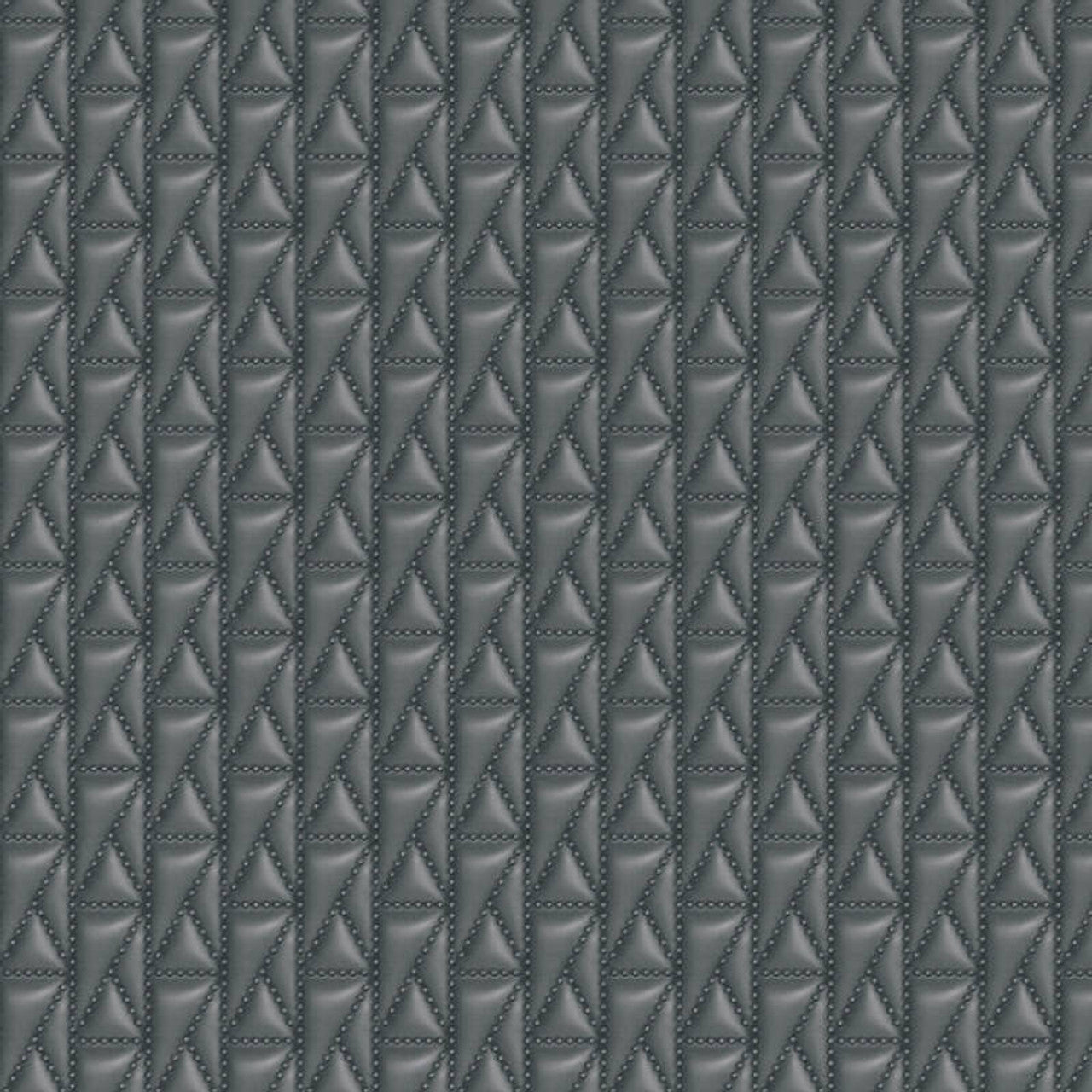 37844-4 - Kuilted Wallpaper - Charcoal - Karl Lagerfield