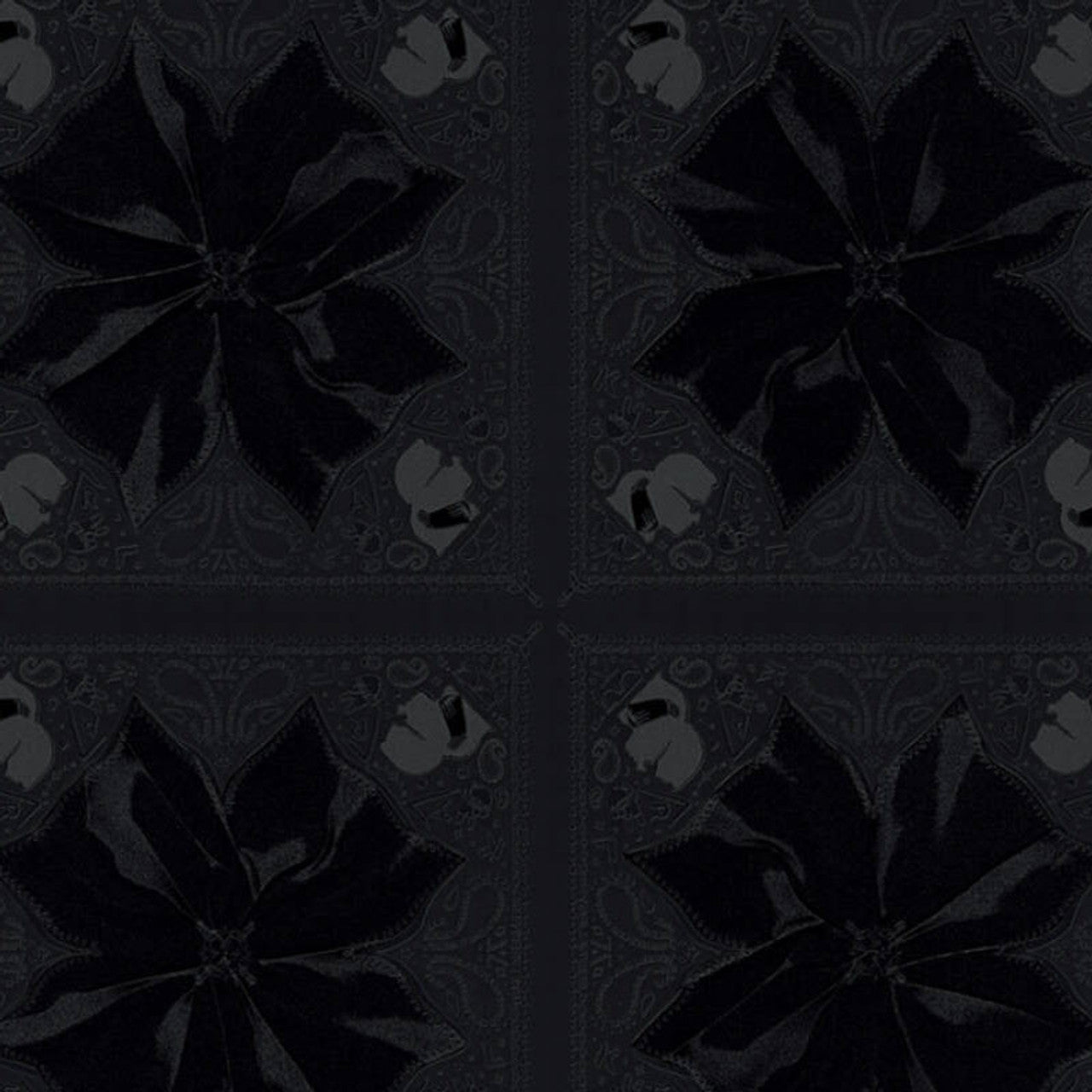 37845-3 - Baroque Wallpaper - Black - Karl Lagerfield