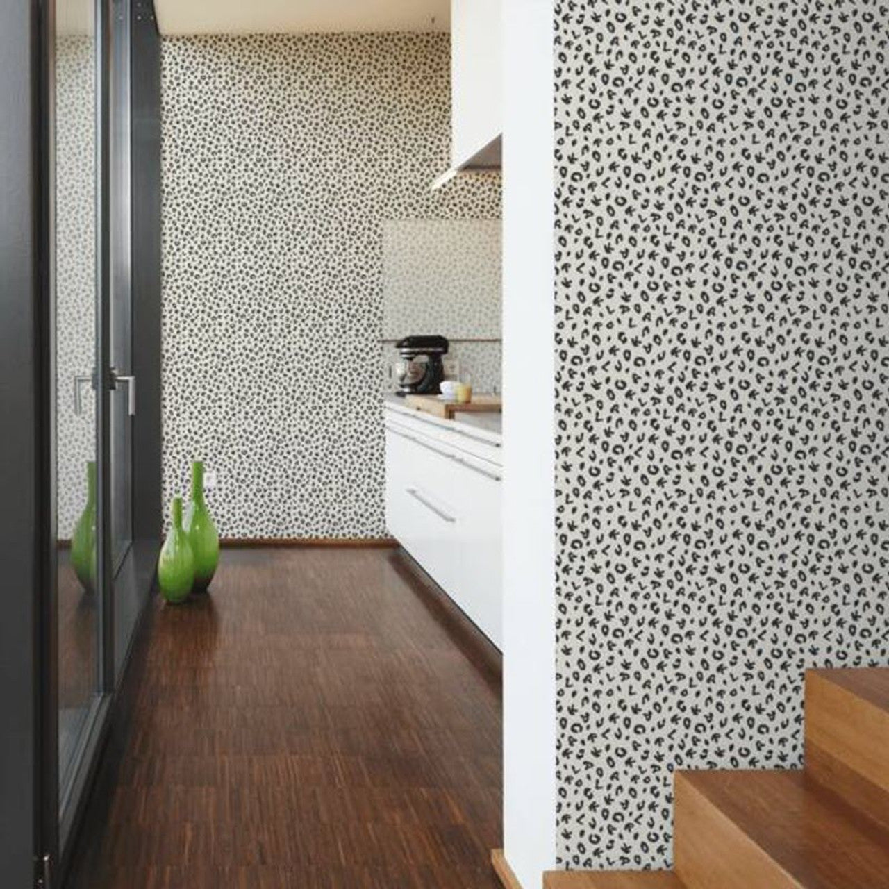 37856-2 - Leopard Wallpaper - Black and White - Karl Lagerfield