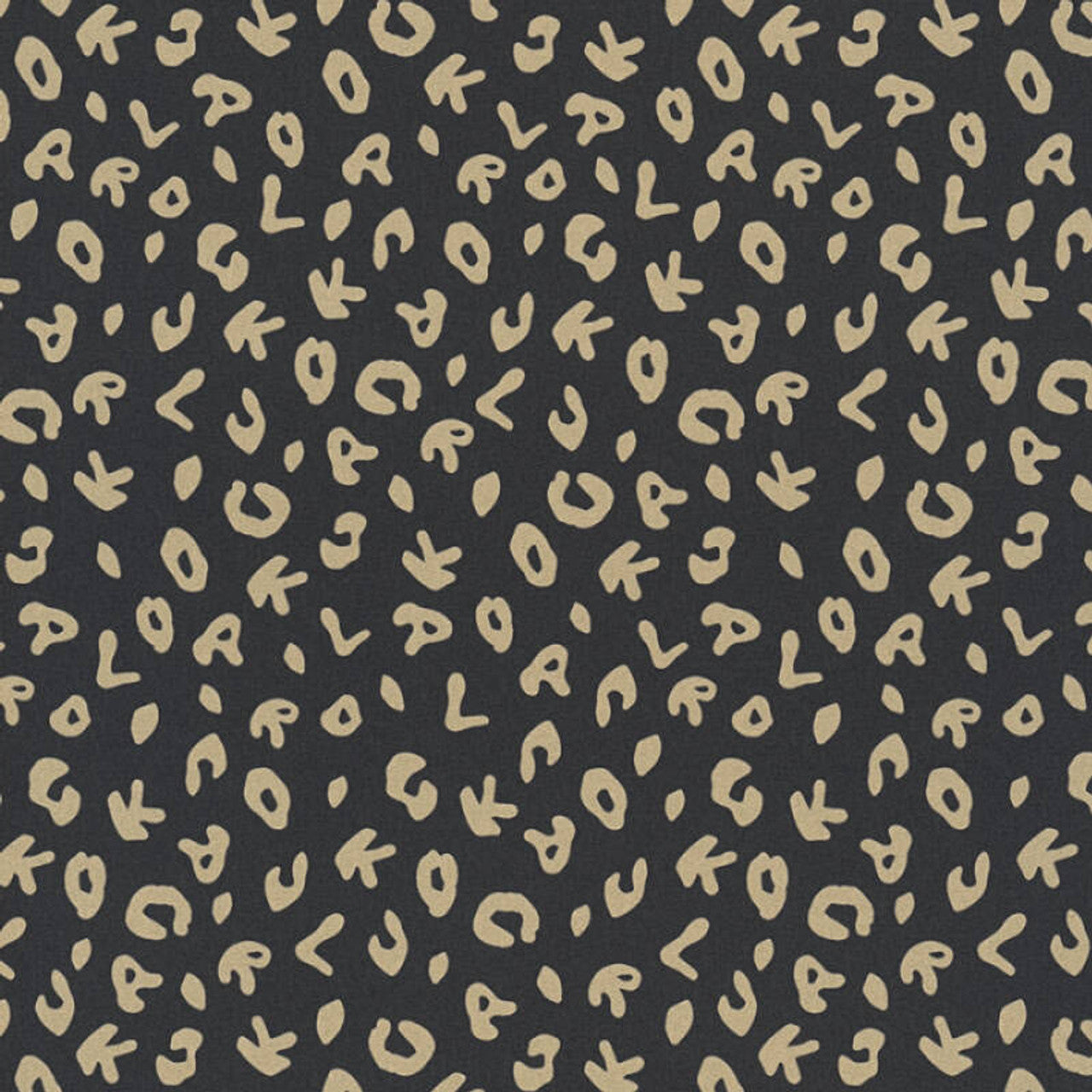 37856-4 - Leopard Wallpaper - Black - Karl Lagerfield