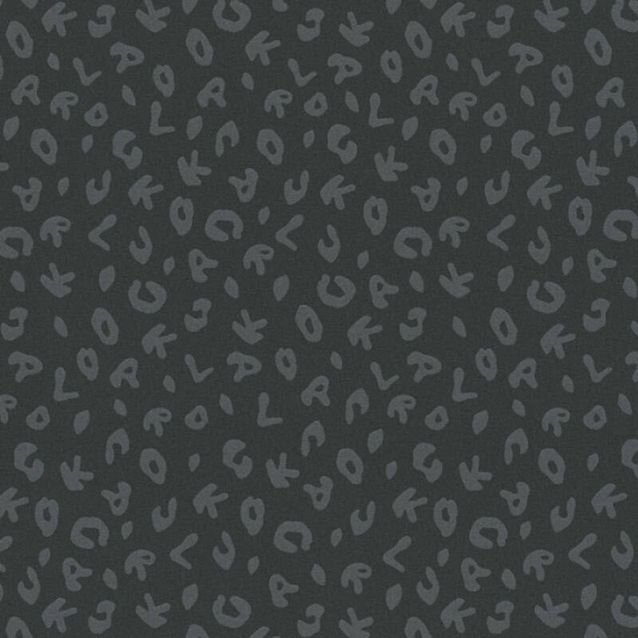 37856-5 - Leopard Wallpaper - Charcoal - Karl Lagerfield