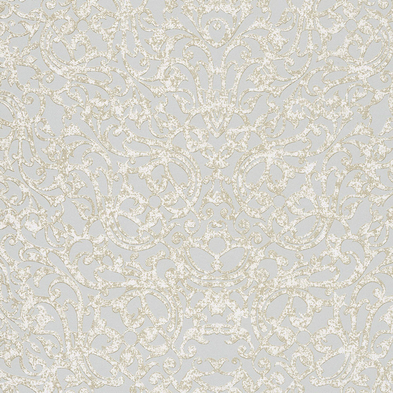 382501 - Stature Damask Wallpaper - Teal - Eijffinger