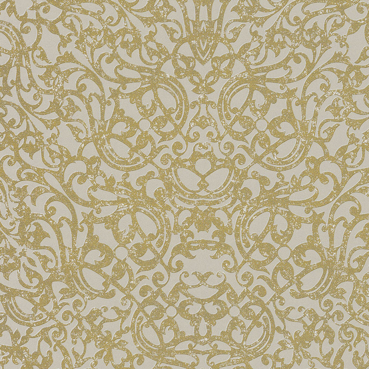 382503 - Stature Damask Wallpaper - Gold - Eijffinger