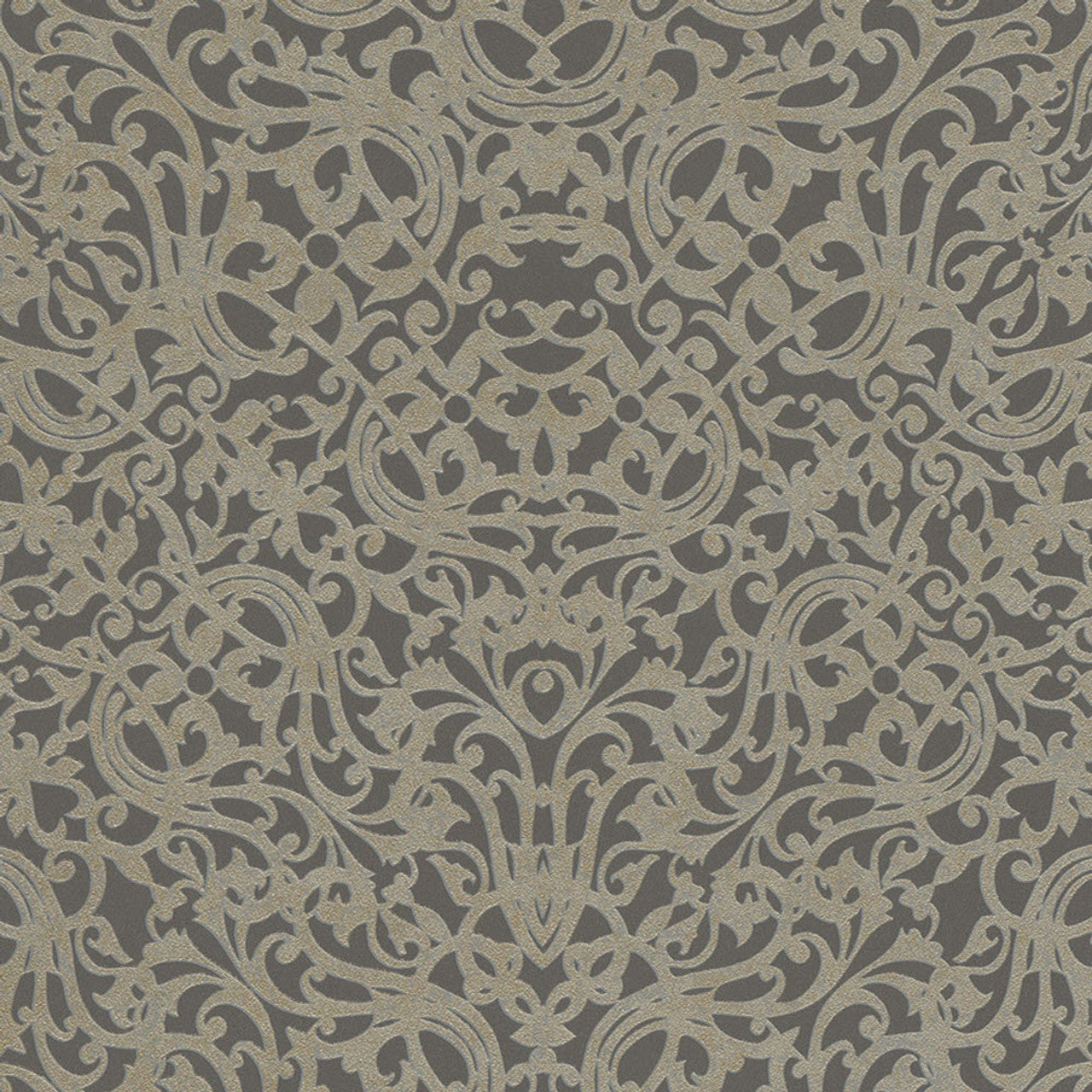 382504 - Stature Damask Wallpaper - Brown - Eijffinger