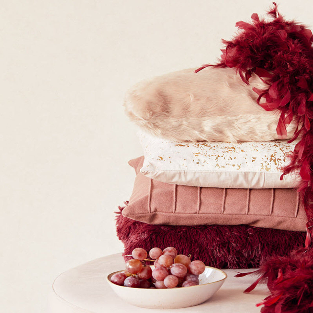 382560 - Stature Plain Texture Wallpaper - Cream - Eijffinger