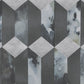386502 - Enso Geometric Wallpaper - Grey / Black - Eijffinger