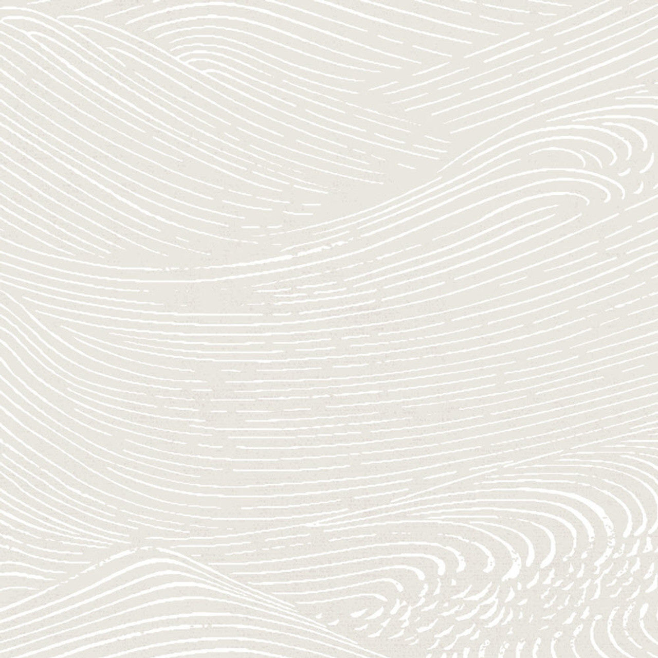 386530 - Enso Wave Wallpaper - White / Stone - Eijffinger