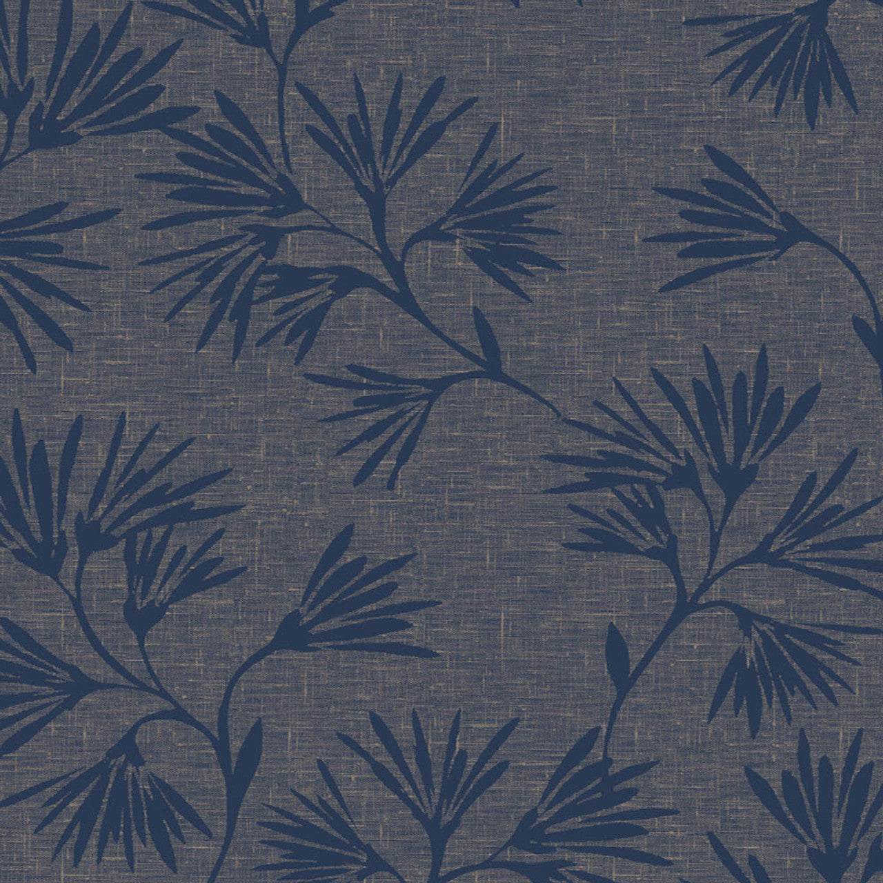 386553 - Enso Floral Style Wallpaper - Blue - Eijffinger
