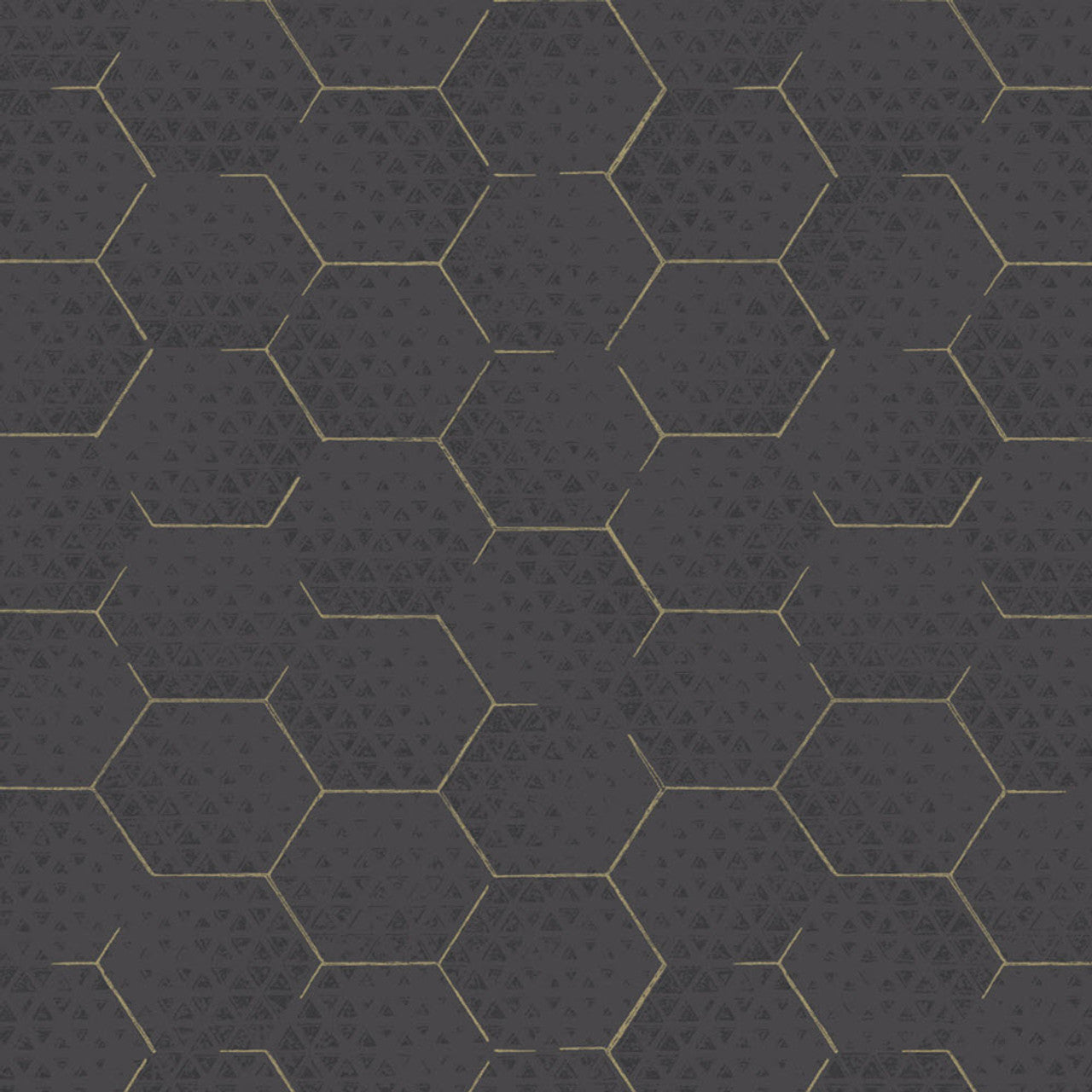 386581 - Enso Diamond Wallpaper - Charcoal - Eijffinger