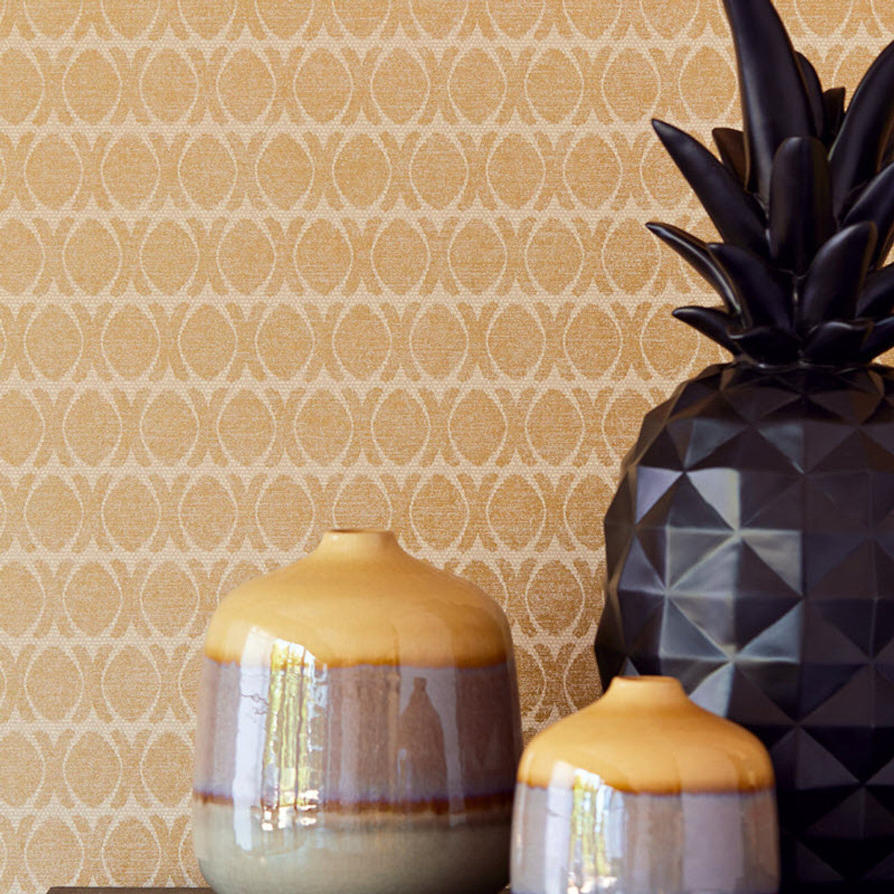 388711 - Lounge Geometric Wallpaper - Gold - Eijffinger