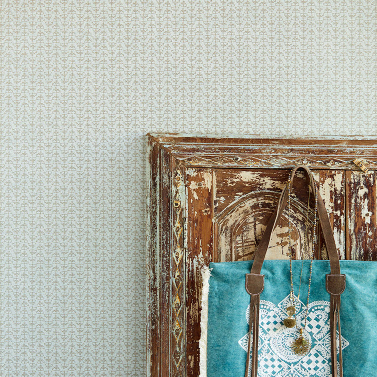 388732 - Lounge Motif Style Wallpaper - Teal - Eijffinger