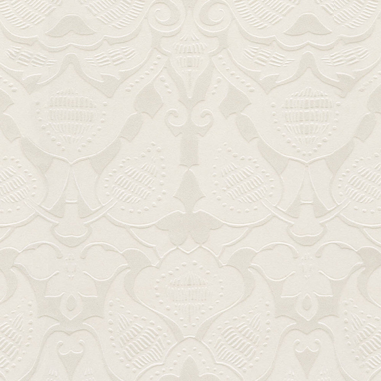 388770 - Lounge Damask Wallpaper - Cream - Eijffinger