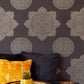 388785 - Lounge Motif Wallpaper - Black - Eijffinger