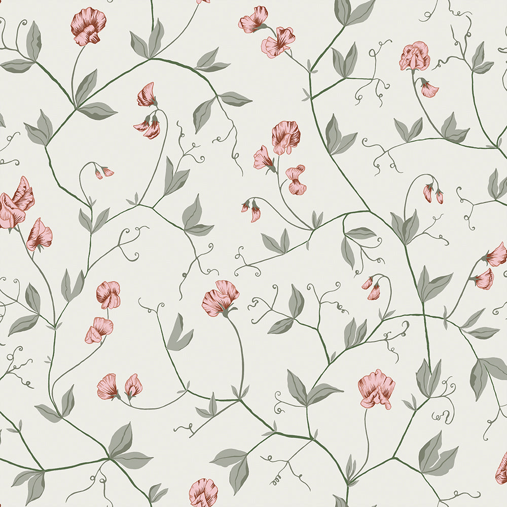 39032 - Juliet Wallpaper - White - Midbec