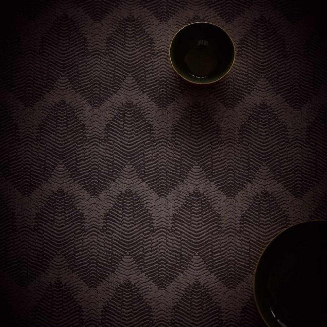 394523 - Sound Wave Topaz Wallpaper - Black - Eijffinger