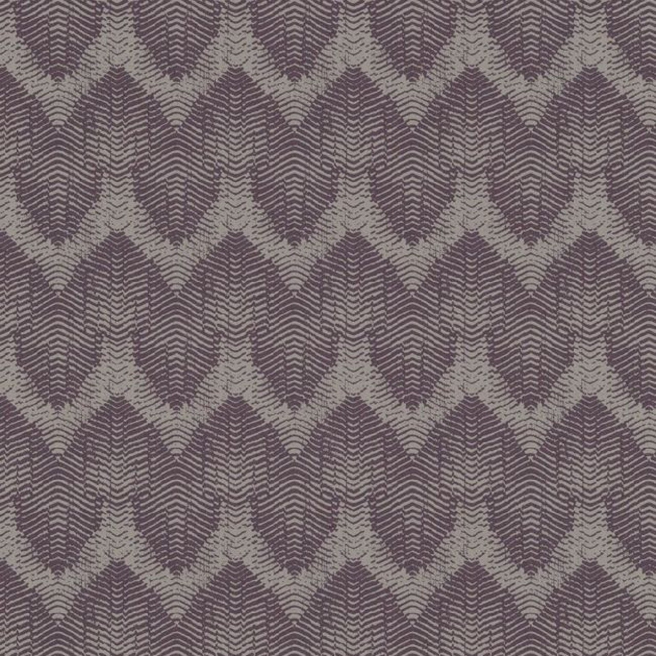 394525 - Sound Wave Topaz Wallpaper - Purple - Eijffinger