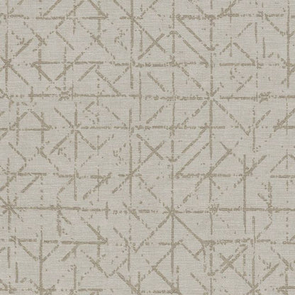 394530 - Geometric Sketch Topaz Wallpaper - Beige / Grey - Eijffinger