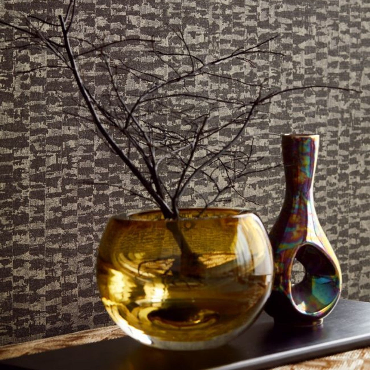 394551 - Irregular Topaz Wallpaper - Taupe - Eijffinger