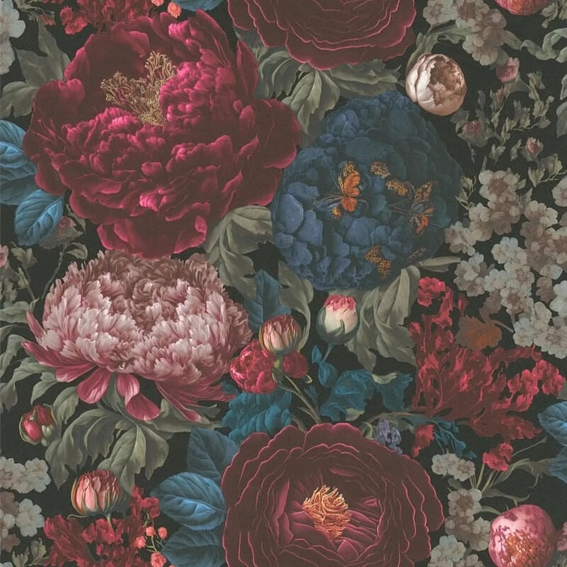 Antique Floral Wallpaper