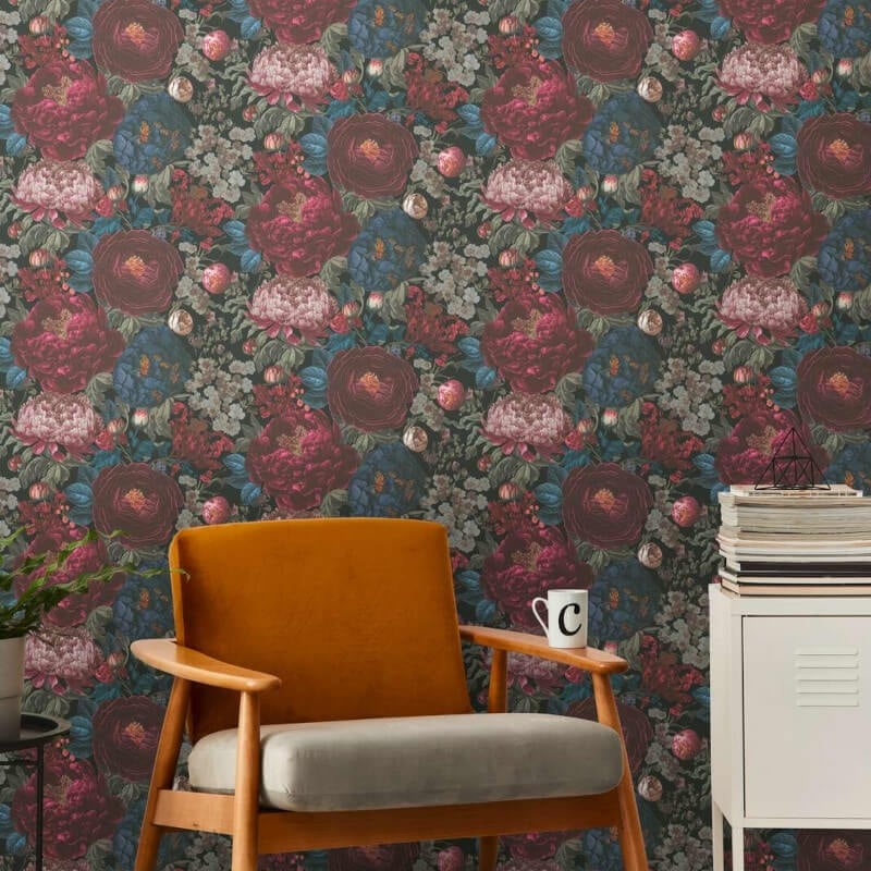 Antique Floral Wallpaper